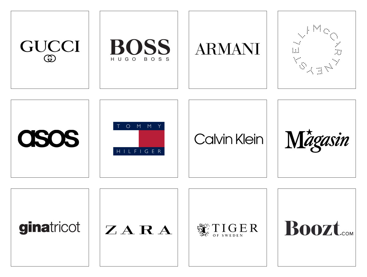 Logoer på pelsfri virksomheder