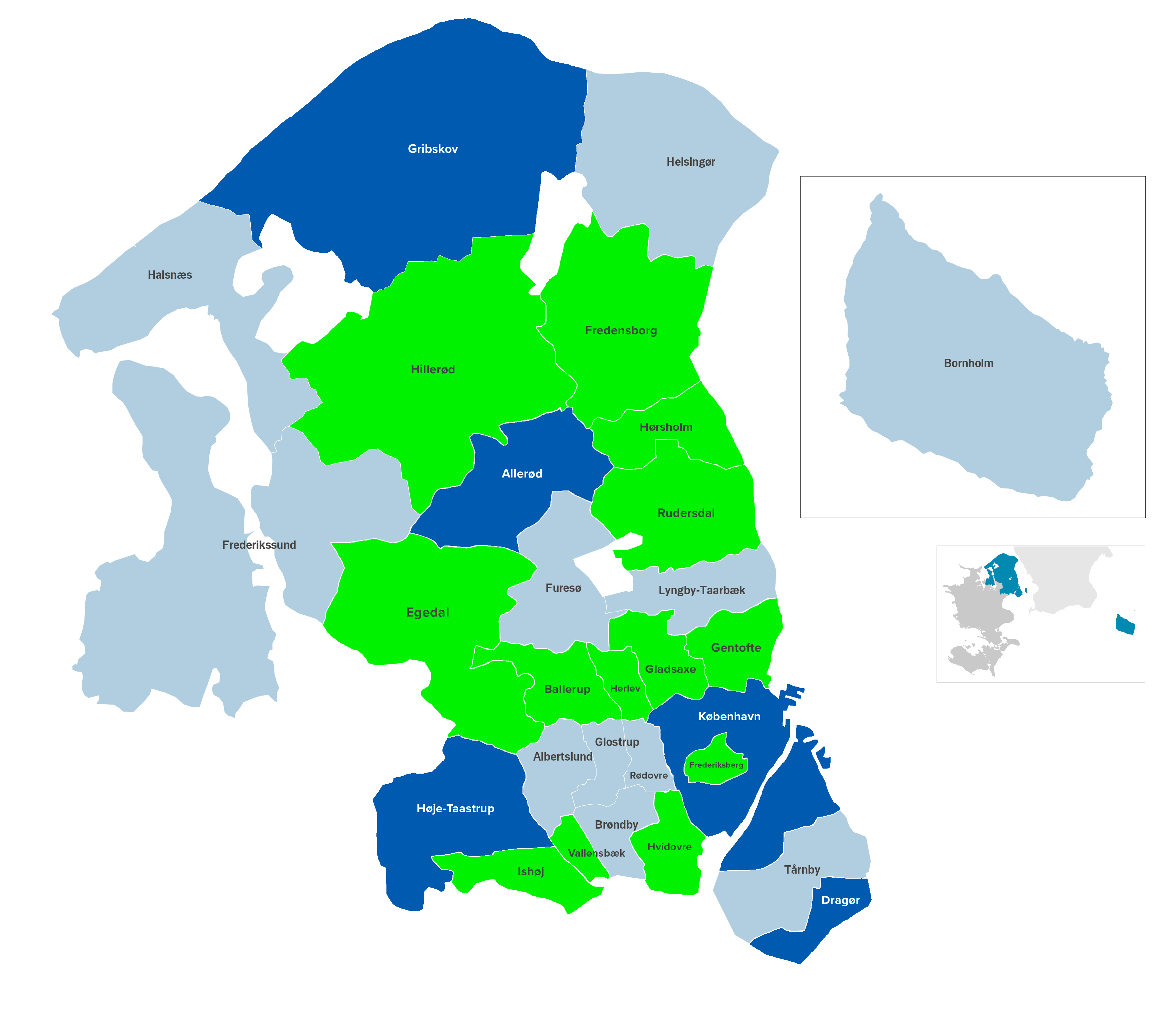 Kort over kommuner med forbud og forslag om forbud mod turbokyllinger
